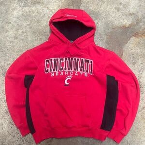 Retro University of Cincinnati Hoodie Men’s Extra Large Heavyweight Embroidered